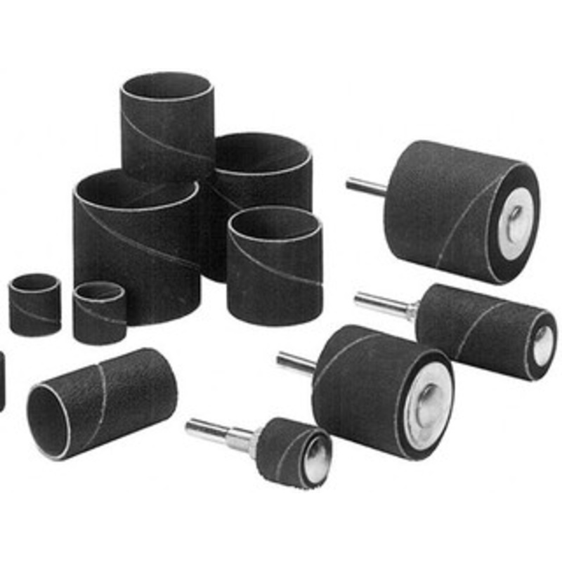 Made in USA 80 Grit Aluminum Oxide Coated Spiral Band 1-1/2 Diam x 2 Wide, Medium Grade 01-0959-00 – 00500587