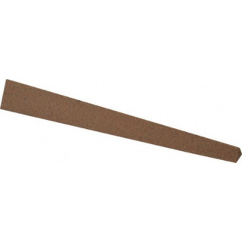 Made in USA 4 Long x 1/2 Wide x 1/2 Thick, Aluminum Oxide Sharpening Stone Triangle Tapered, Medium Grade U338A – 05111448
