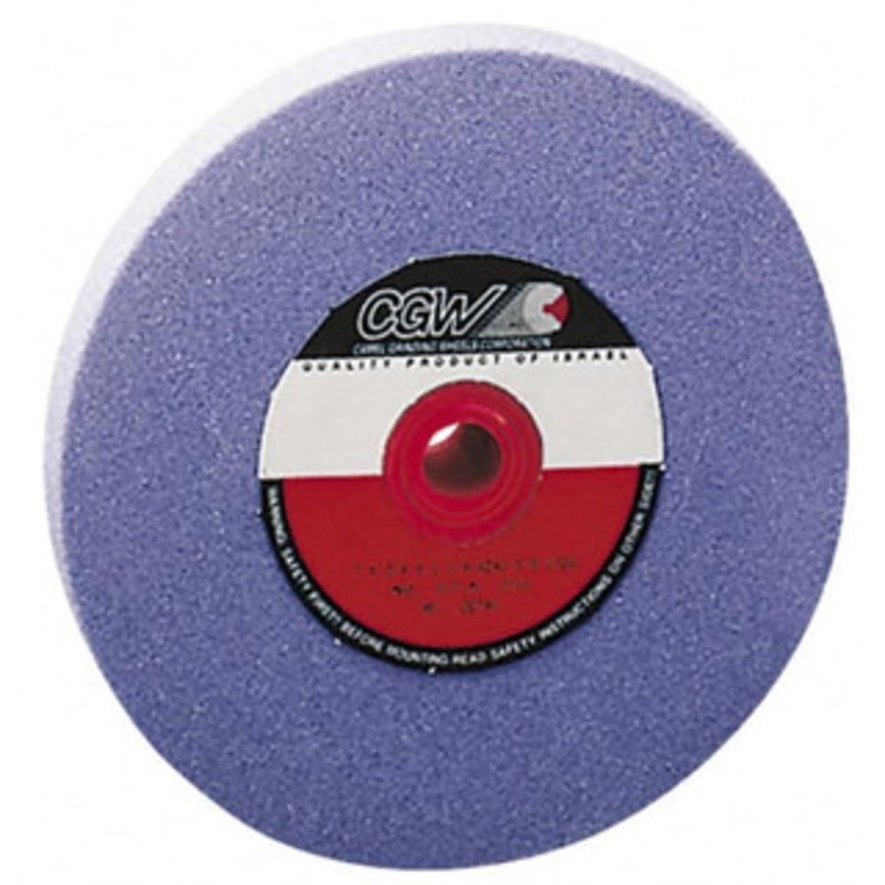 CGW Abrasives 80 Grit Aluminum Oxide Bench & Pedestal Grinding Wheel 6 Diam x 1 Hole x 3/4 Thick, 4456 Max RPM, K Hardness, Medium Grade , Vitrified Bond 38114 – 78202785