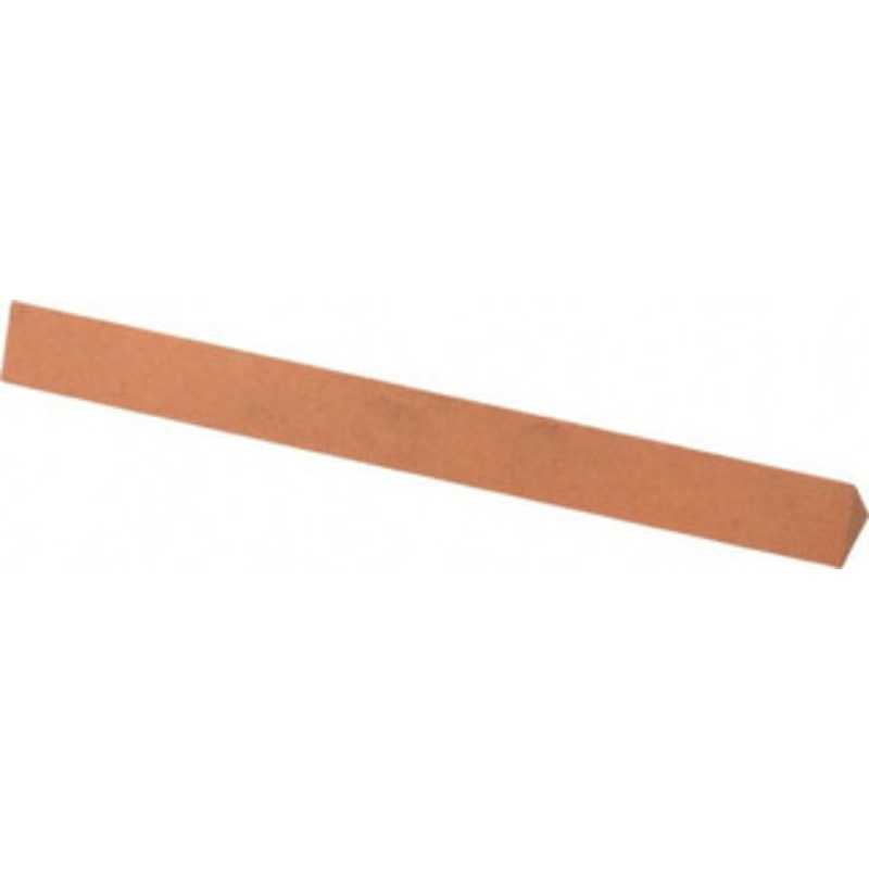 Made in USA 4 Long x 3/8 Wide x 3/8 Thick, Aluminum Oxide Sharpening Stone Triangle, Fine Grade UF14 – 05110507