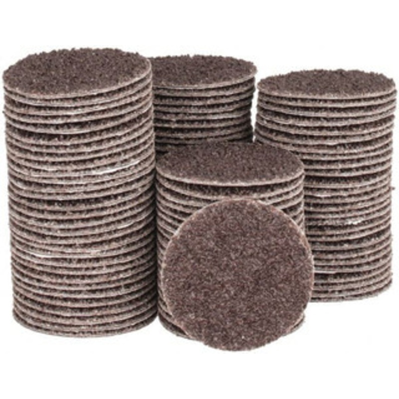 Tru-Maxx 1-1/2 Diam, 36 Grit Aluminum Oxide Adhesive PSA Disc Very Coarse Grade, X Weighted Cloth Backing, For Right Angle/Vertical Shaft Portable Grinders 7000150-36 – 78281458
