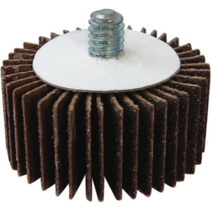 Tru-Maxx 2 Diam x 1/2 Face Width, Very Fine Aluminum Oxide Coated Mounted Flap Wheel 1/4-20 Threaded Mount, 180 Grit, 25,000 Max RPM SZQC2180 – 87657045
