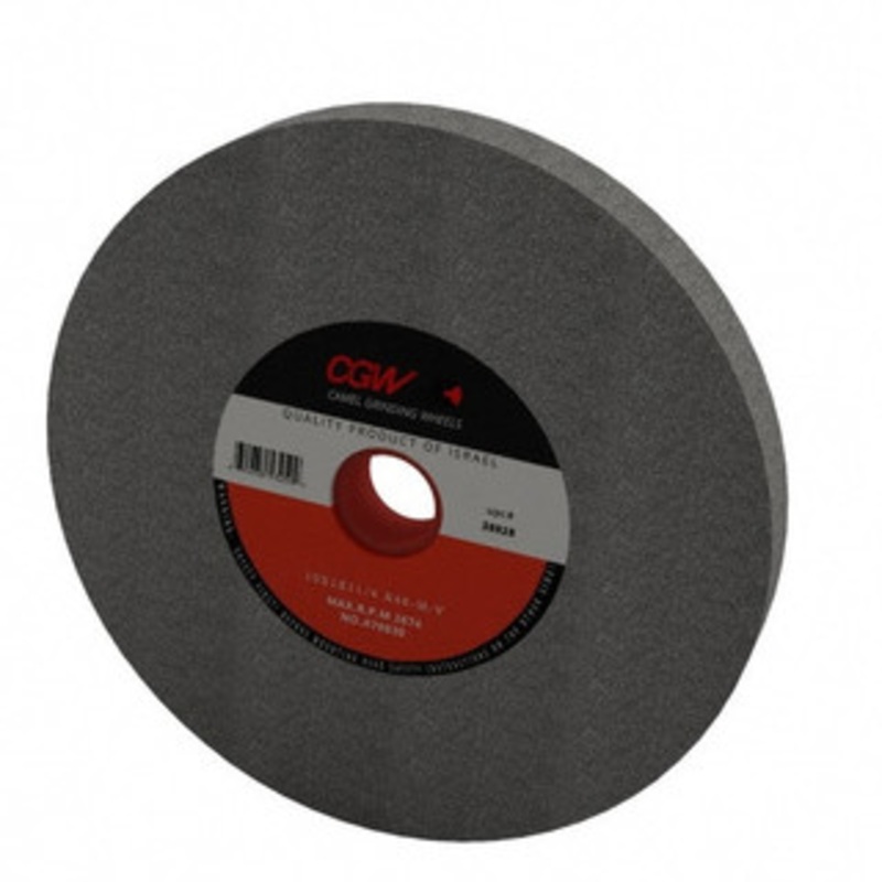 CGW Abrasives 46 Grit Aluminum Oxide Bench & Pedestal Grinding Wheel 10 Diam x 1-1/4 Hole x 1 Thick, 2483 Max RPM, M Hardness, Coarse Grade , Vitrified Bond 38028 – 01155514