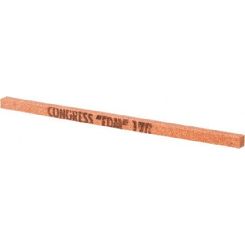 Made in USA 120 Grit Aluminum Oxide Square Polishing Stone Fine Grade, 5/32 Wide x 4 Long x 5/32 Thick 81-476-4 – 05943550