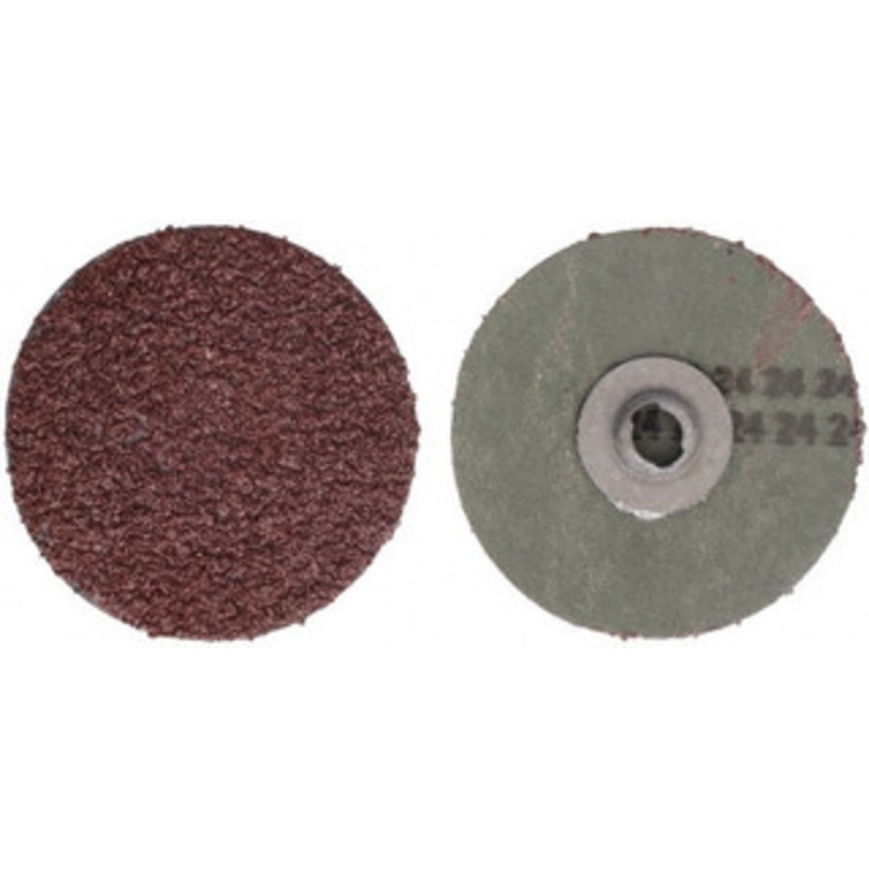 Tru-Maxx 3 24 Grit Aluminum Oxide Quick Change Disc Type S Attachment, Very Coarse Grade, Maroon, Coated, Fiber Backing, SocAtt Type 2 Compatible 502310 – 91847715