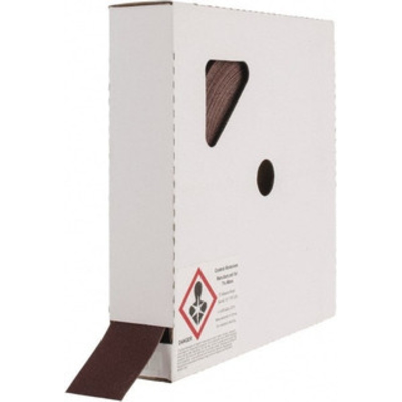 Tru-Maxx 1-1/2 x 50 Yd 180 Grit Aluminum Oxide Shop Roll Very Fine Grade, J Weighted Cloth Backing 50221 – 04009429