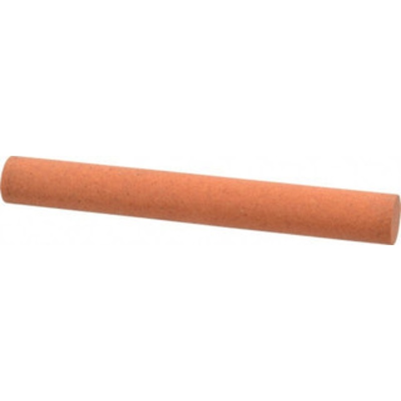 Made in USA 4 Long x 1/2 Diam x 1/2 Thick, Aluminum Oxide Sharpening Stone Round, Fine Grade UF32 – 05111000