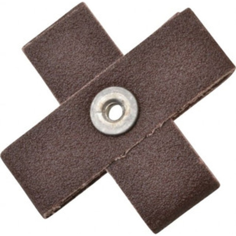 Made in USA 80 Grit, Medium Grade, Aluminum Oxide Cross Pad 3 Long x 1 Wide x 1 Thick, Cloth Backed, X Backing Weight, 10 Ply, 15,000 Max RPM 809775-69758 – 57291940