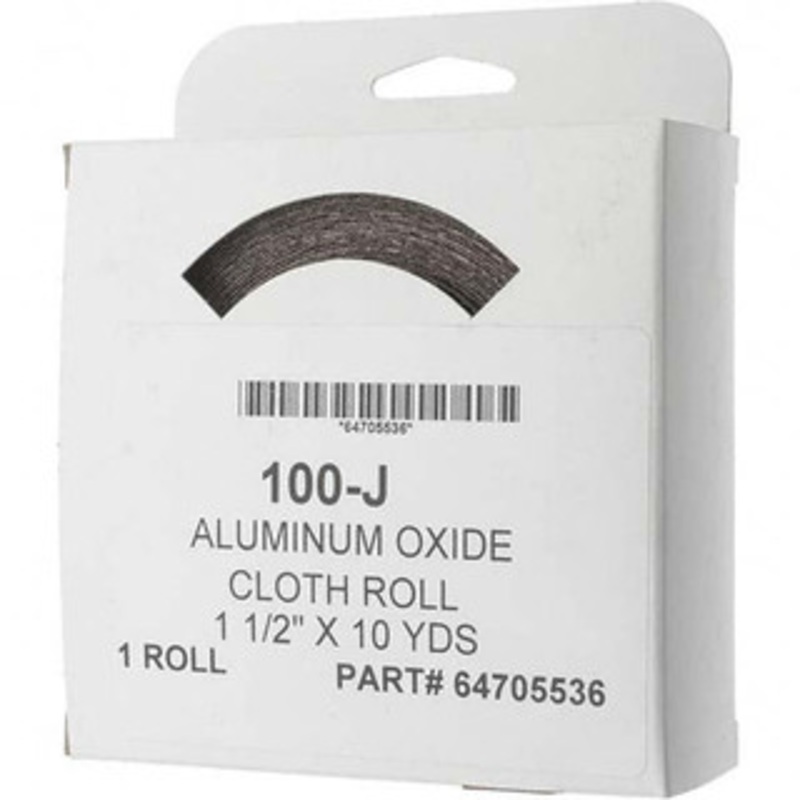 Value Collection 1-1/2 Wide 100 Grit Aluminum Oxide Shop Roll Medium Grade, J Weighted Cloth Backing C122064 – 64705536