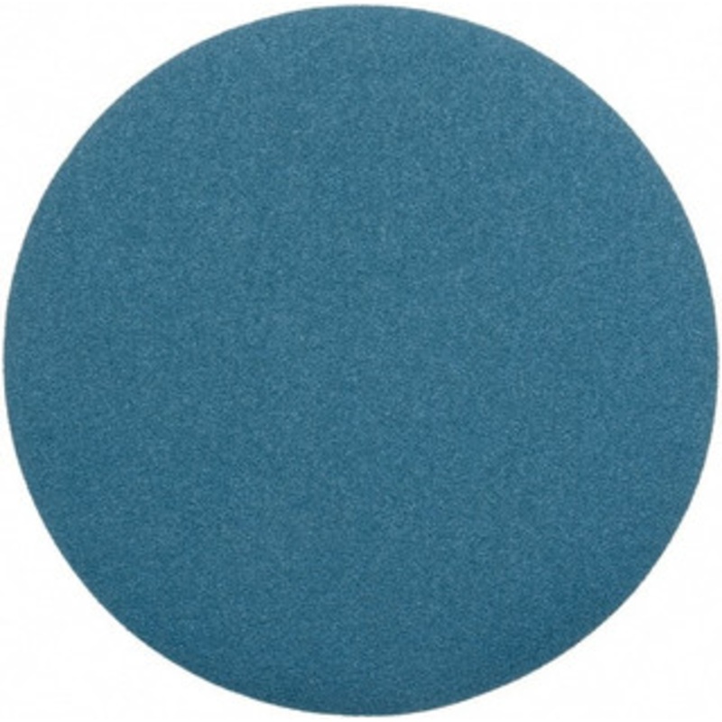 Superior Abrasives 18 Diam, 40 Grit Zirconia Alumina Adhesive PSA Disc Coarse Grade, Blue, Cloth Backing, Flexible 17479 – 01008820
