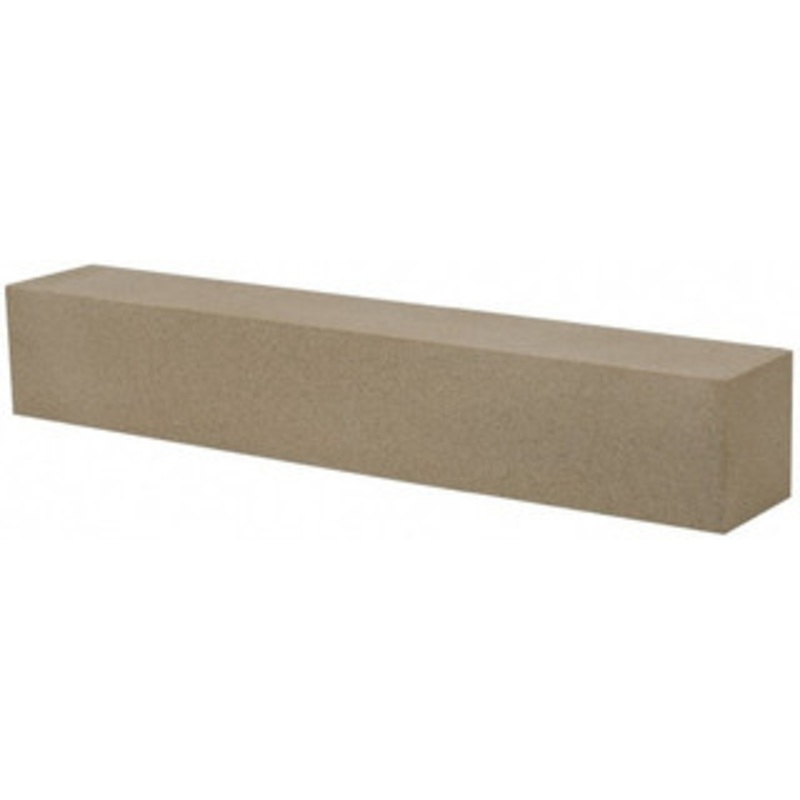 Made in USA 320 Grit Aluminum Oxide Square Polishing Stone Extra Fine Grade, 1 Wide x 6 Long x 1 Thick 25805 – 01555903