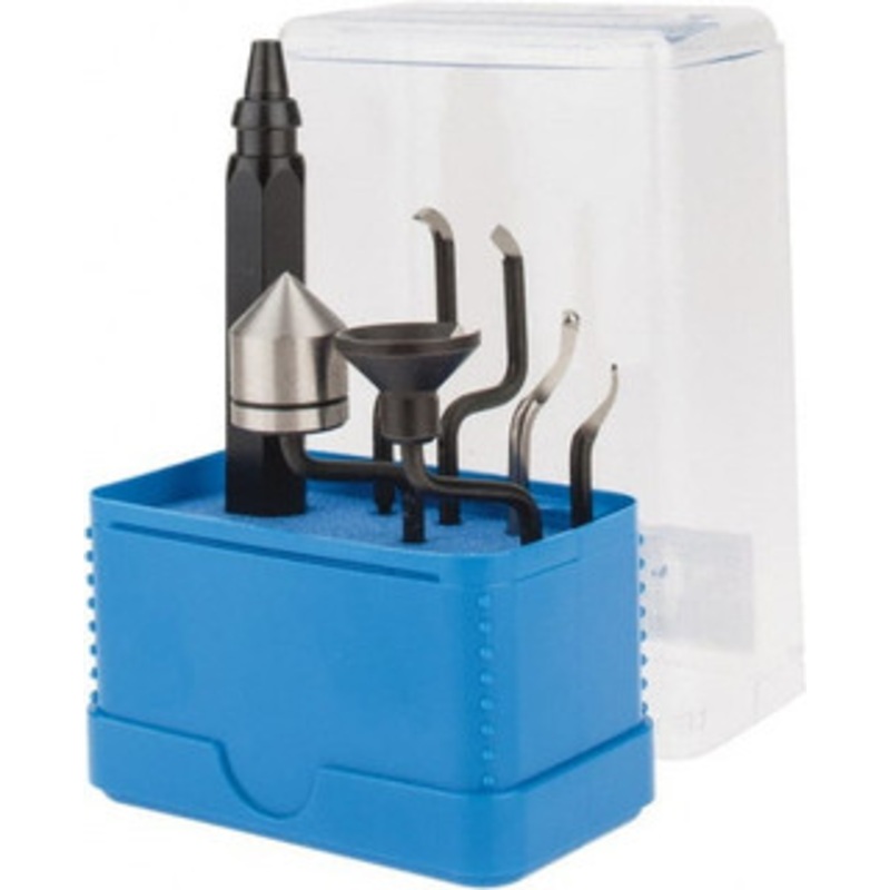 Noga 7 Piece High Speed Steel Hand Deburring Tool Set Blade Type S100, S150, RD16.5, EX18, O-Ring, TC, SP1007 – 67294520