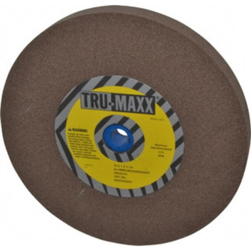 Tru-Maxx 80 Grit Aluminum Oxide Bench & Pedestal Grinding Wheel 10 Diam x 1-1/4 Hole x 1 Thick, 3250 Max RPM, P Hardness, Medium Grade , Vitrified Bond 66253255251 – 85642114