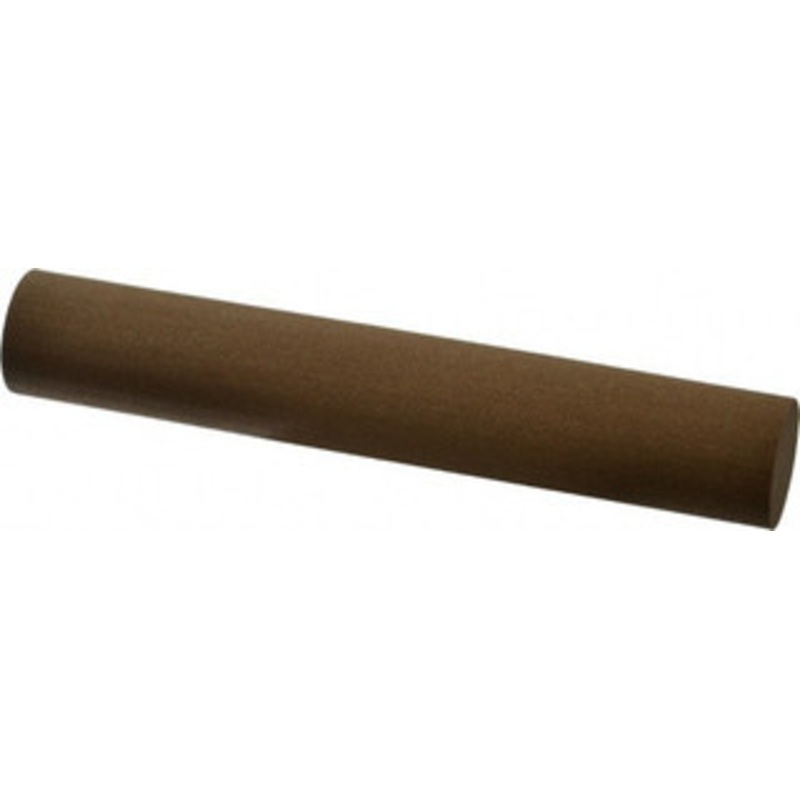 Made in USA 6 Long x 1 Diam x 1 Thick, Aluminum Oxide Sharpening Stone Round, Medium Grade UM72 – 05111141