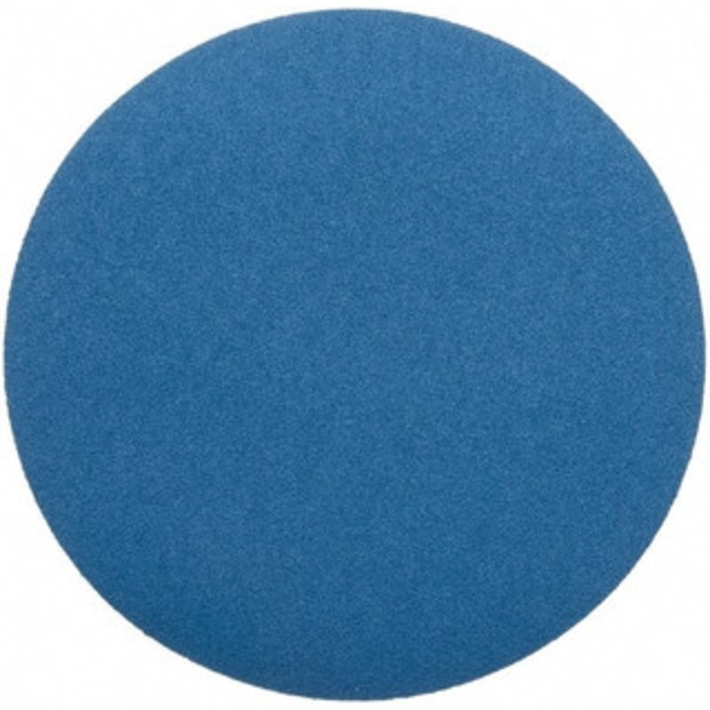Superior Abrasives 15 Diam, 50 Grit Zirconia Alumina Adhesive PSA Disc Coarse Grade, Blue, Cloth Backing, Flexible 17470 – 01008739