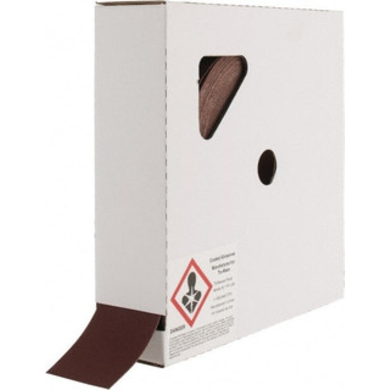 Tru-Maxx 2 x 50 Yd 220 Grit Aluminum Oxide Shop Roll Very Fine Grade, J Weighted Cloth Backing 50337 – 01136084