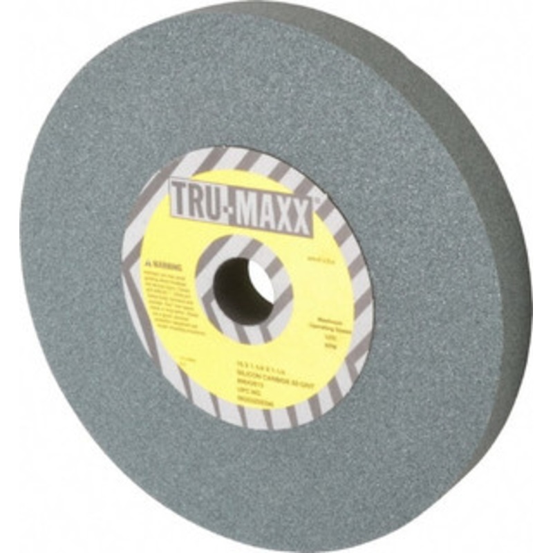 Tru-Maxx 80 Grit Silicon Carbide Bench & Pedestal Grinding Wheel 10 Diam x 1-1/4 Hole x 1-1/4 Thick, 3250 Max RPM, K Hardness, Medium Grade , Vitrified Bond 66253255396 – 85642619