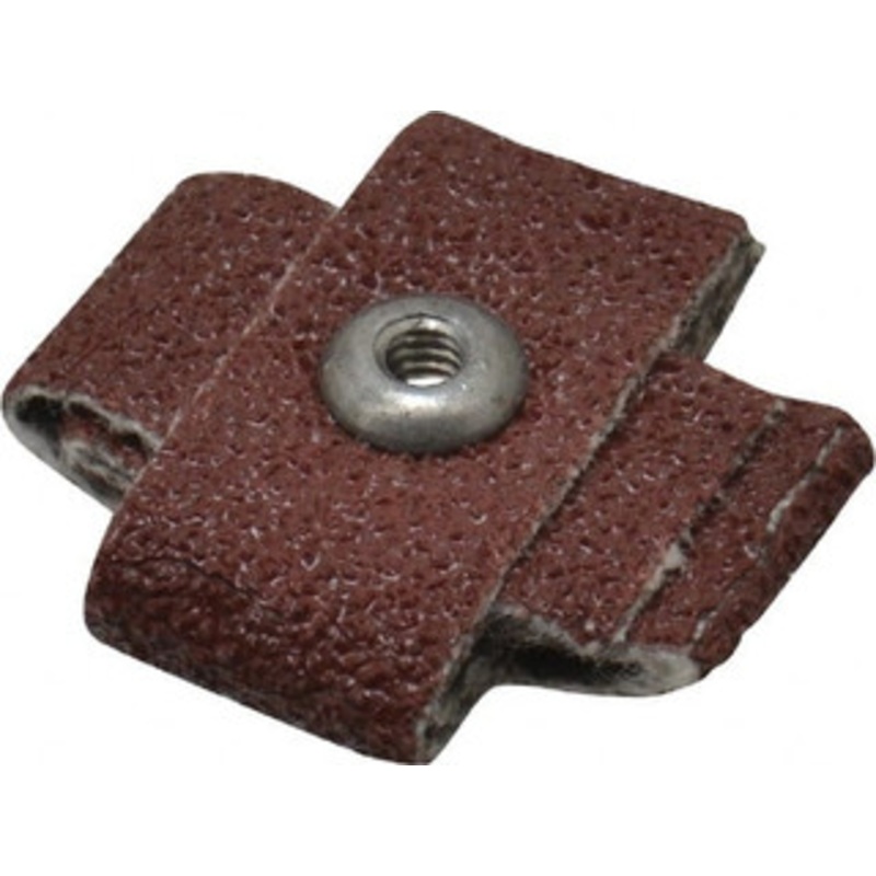 Made in USA 60 Grit, Medium Grade, Aluminum Oxide Cross Pad 3/4 Long x 3/8 Wide x 3/8 Thick, Cloth Backed, J Backing Weight, 8 Ply, 24,000 Max RPM 809775-69306 – 88016811