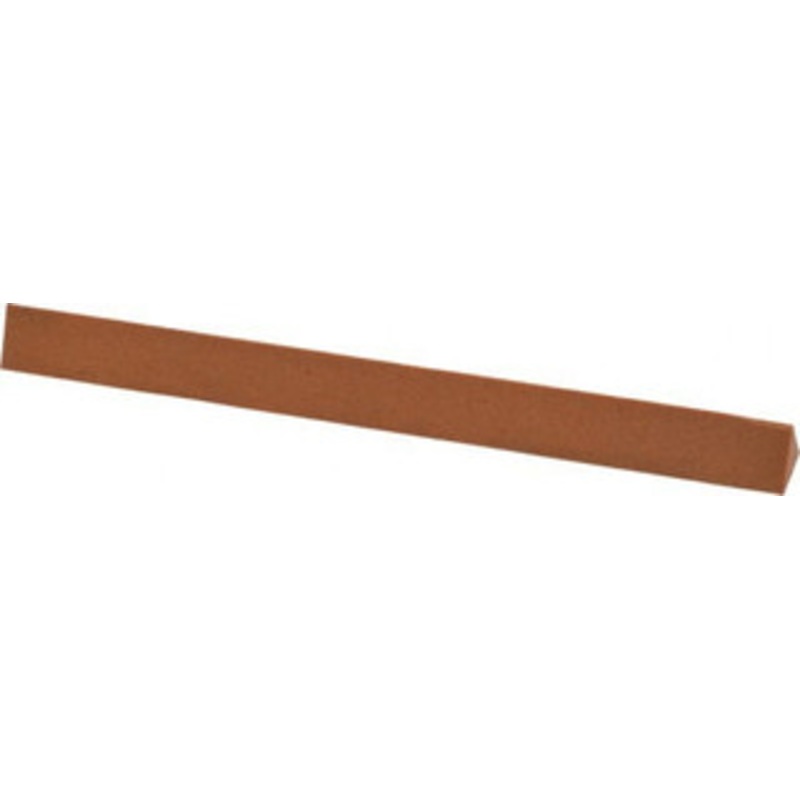 Made in USA 6 Long x 1/2 Wide x 1/2 Thick, Aluminum Oxide Sharpening Stone Triangle, Fine Grade UF46 – 05110622