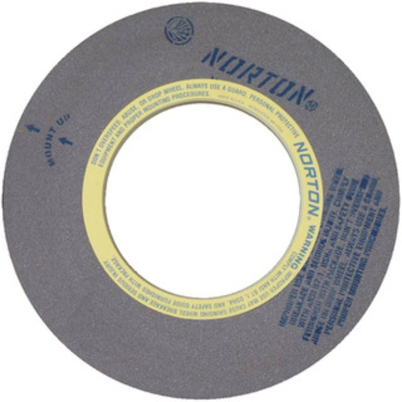 Norton 20 Diam x 12 Hole x 4 Wide Centerless & Cylindrical Grinding Wheel 60 Grit, Aluminum Oxide, Type 1, Medium Grade, Vitrified Bond, No Recess 69078666725 – 05007687