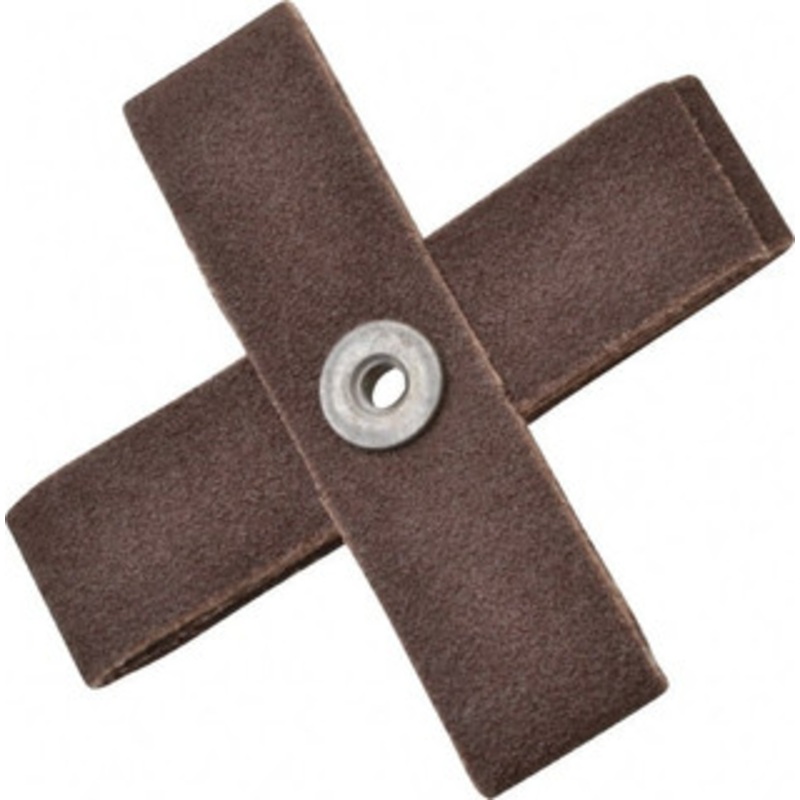 Made in USA 60 Grit, Medium Grade, Aluminum Oxide Cross Pad 4 Long x 1 Wide x 1 Thick, Cloth Backed, X Backing Weight, 8 Ply, 12,000 Max RPM 809775-69846 – 57292054