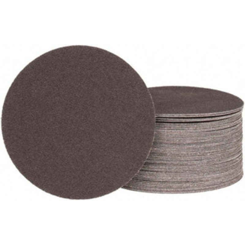 Tru-Maxx 5 Diam, 100 Grit Aluminum Oxide Adhesive PSA Disc Fine Grade, X Weighted Cloth Backing, For Dual-Action/Orbital Sanders, Right Angle/Vertical Shaft Portable Grinders 7000500-100 – 78281680