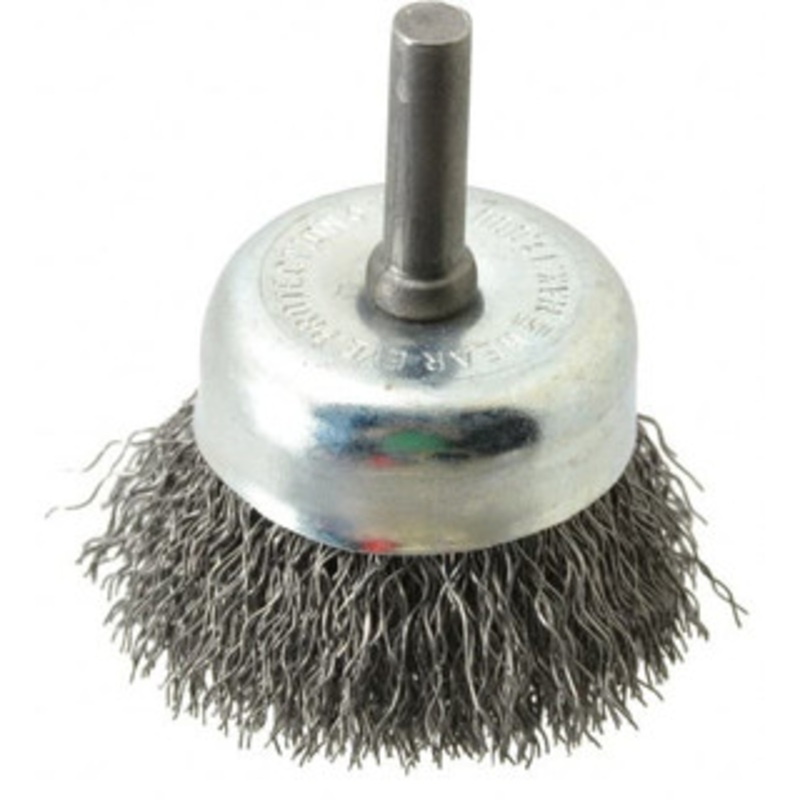 Osborn 1-3/4 Diam 1/4 Shank Steel Fill Cup Brush Crimped Wire, 0.0118 Wire Diam, 1/2 Trim, 13,000 Max RPM 0003240700 – 00221440