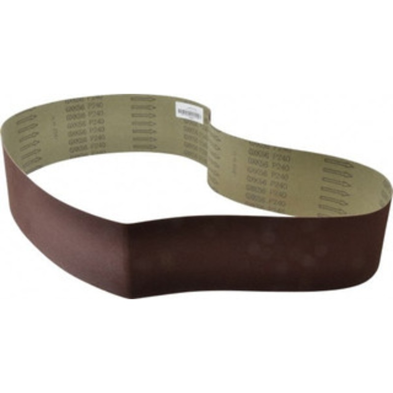 Tru-Maxx 4 Wide x 54 OAL, 240 Grit, Aluminum Oxide Abrasive Belt Aluminum Oxide, Very Fine, Coated, X Weighted Cloth Backing 7301 – 05813241
