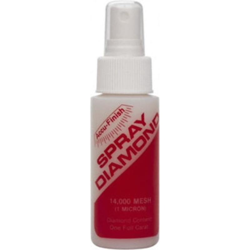Accu-Finish 2 oz Diamond Spray Compound Grade Extra Fine, 14,000 Grit, Clear, Use on Cast Iron & Ceramic 002-754 – 05831144