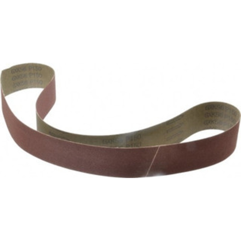 Tru-Maxx 2 Wide x 48 OAL, 150 Grit, Aluminum Oxide Abrasive Belt Aluminum Oxide, Very Fine, Coated, X Weighted Cloth Backing 7146 – 00446062