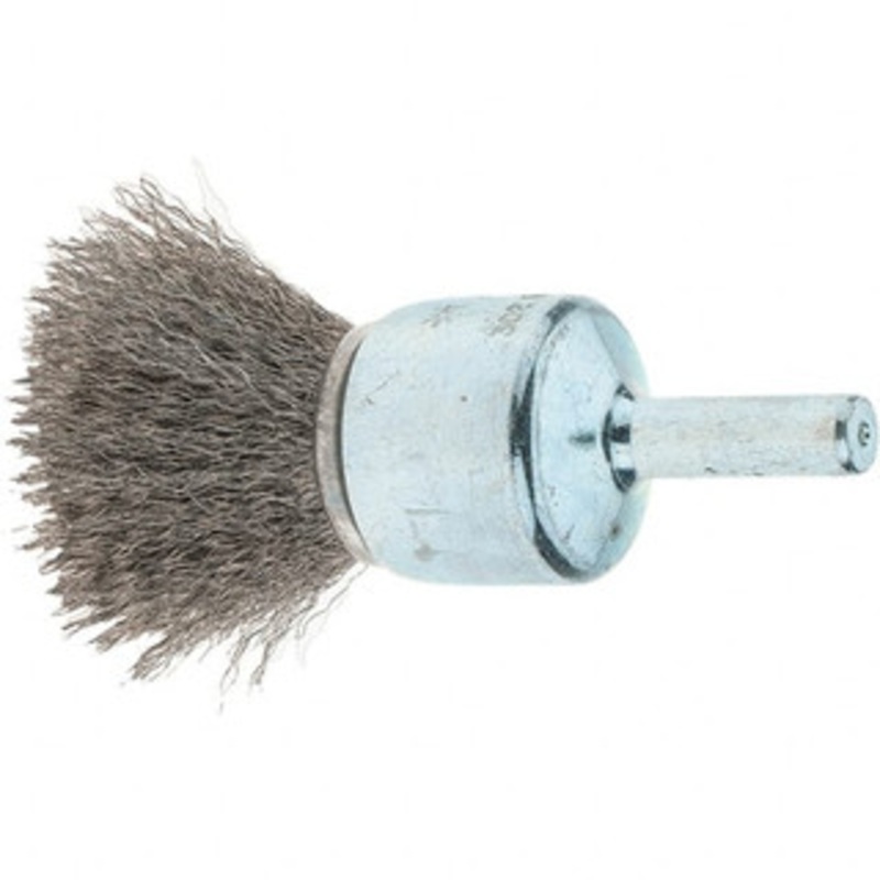 Tru-Maxx 3/4 Diam Stainless Steel Flared Crimped End Brush 7/8 Trim Length, 1/4 Shank Diam, 22,000 Max RPM 88518 – 32246282