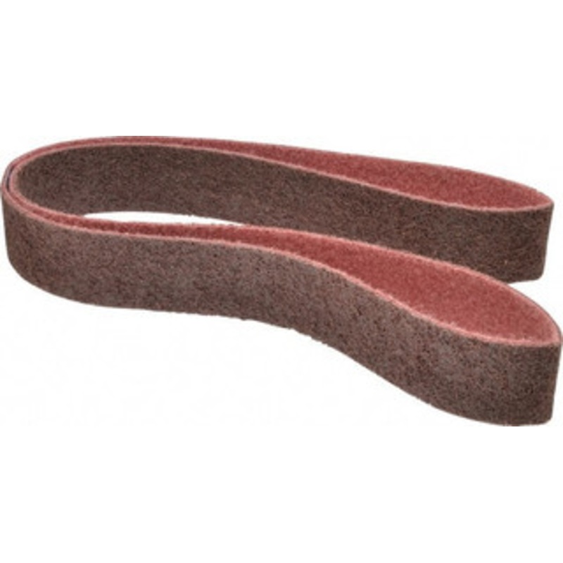 Brite Star 2 Wide x 60 OAL, Aluminum Oxide Abrasive Belt Aluminum Oxide, Medium, Nonwoven, Series SC-LS BS10632 – 01133362