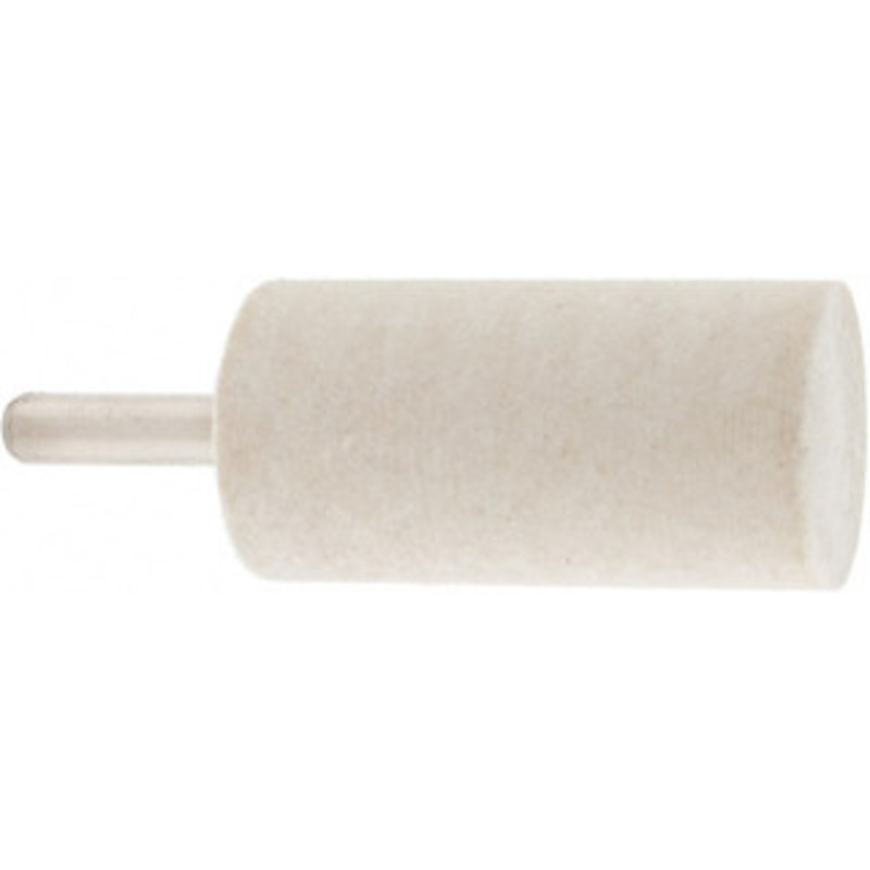 Value Collection 1 Diam 1/4 Shank Diam Rock Hard Density Cylinder Shaped Mounted Bob 2 Head Length, 1 Shank Length, Wool Felt 516137 – 91068577