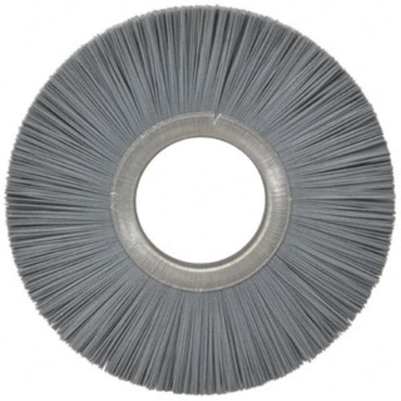 Osborn 6 OD, 2 Arbor Hole, Crimped Nylon Wheel Brush 1/2 Face Width, 1-5/8 Trim Length, 5,500 RPM 0002050300 – 06081384
