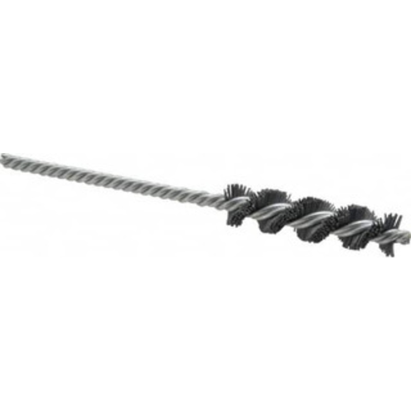 Weiler Abrasives 1/2 Diam Helical Nylon Tube Brush Single Spiral, 0.022 Filament Diam, 2 Brush Length, 5 OAL, 3/16 Diam Shank 98386 – 75851006