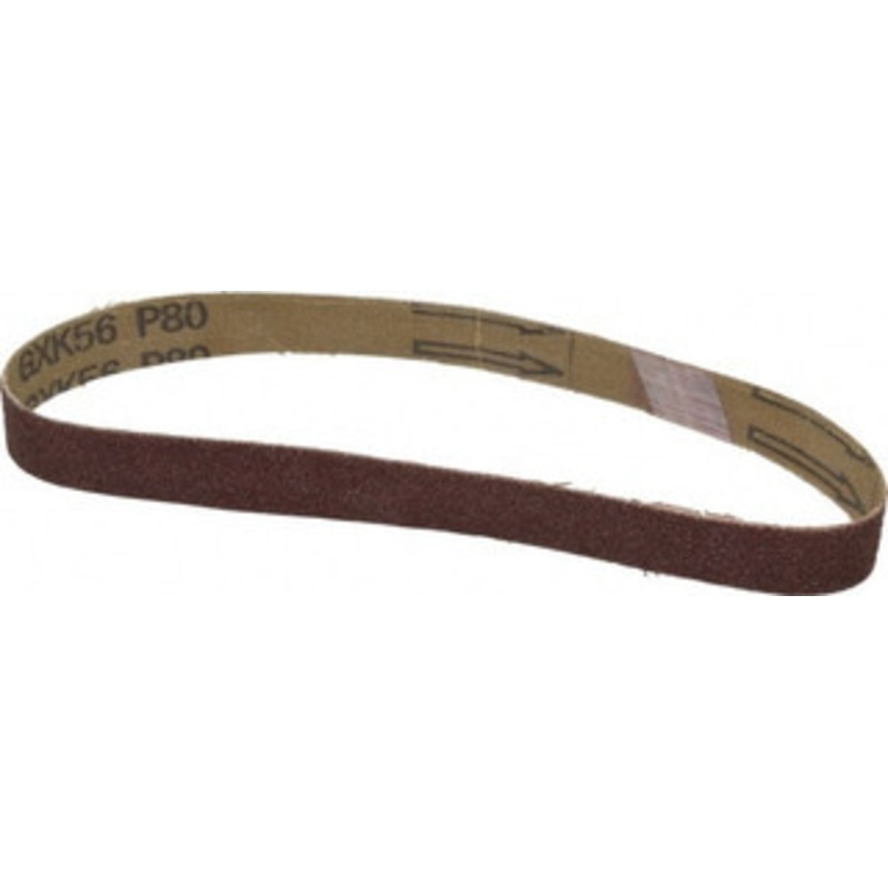 Tru-Maxx 3/4 Wide x 18 OAL, 80 Grit, Aluminum Oxide Abrasive Belt Aluminum Oxide, Medium, Coated 7073 – 85574200