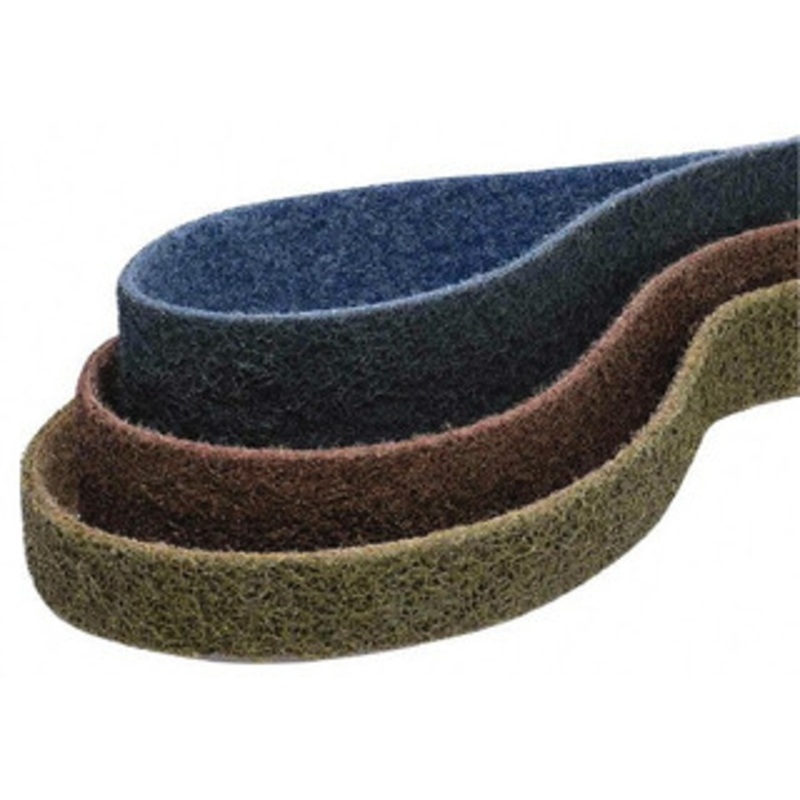 Brite Star 2 Wide x 132 OAL, 120 Grit, Aluminum Oxide Abrasive Belt Aluminum Oxide, Medium, Nonwoven, Series SC-LS BS48337 – 93047595