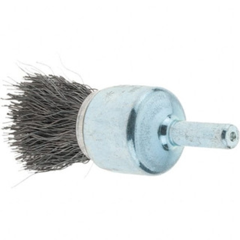 Tru-Maxx 3/4 Diam Steel Flared Crimped End Brush 7/8 Trim Length, 1/4 Shank Diam, 22,000 Max RPM 88510 – 32246258