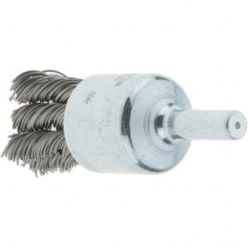 Tru-Maxx 3/4 Diam Steel Knotted End Brush 7/8 Trim Length, 1/4 Shank Diam, 22,000 Max RPM 88526 – 32246001