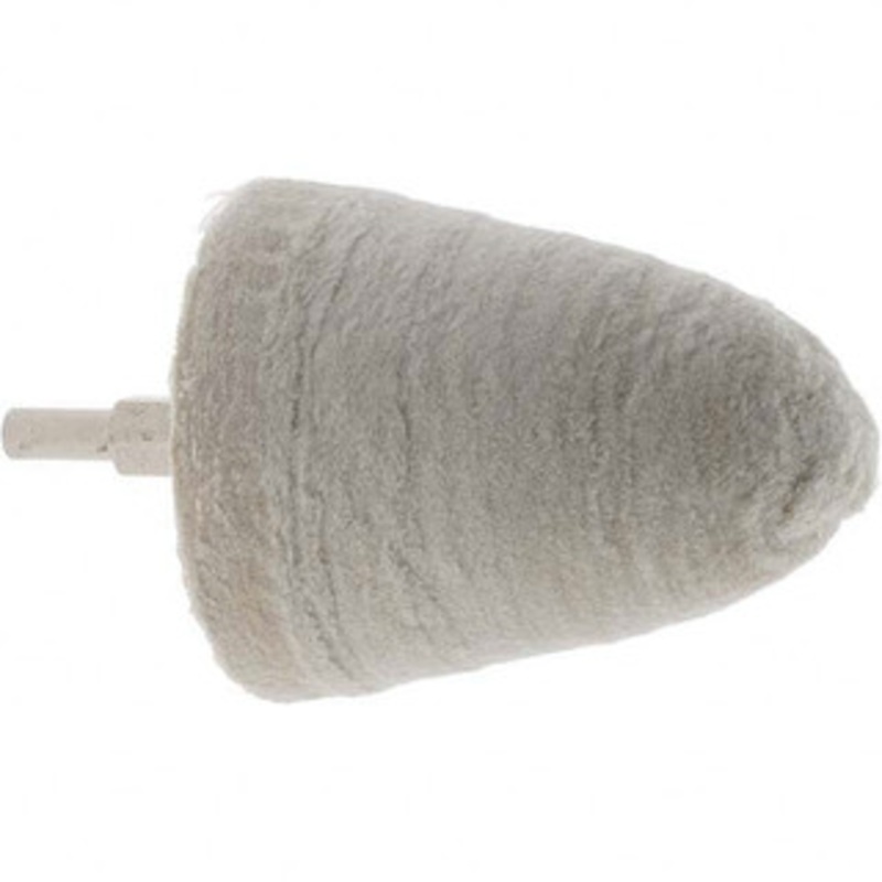 Value Collection 1-1/2 Diam 1/4 Shank Diam Medium Density Taper Shaped Mounted Bob 1-1/2 Head Length, 2-1/2 Shank Length, Cotton Muslin 520913091 – 66998139