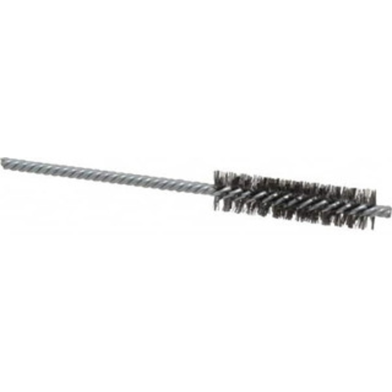 Weiler Abrasives 1/2 Diam Helical Steel Tube Brush Double Spiral, 0.006 Filament Diam, 2 Brush Length, 5 OAL, 5/32 Diam Shank 98353 – 75850792