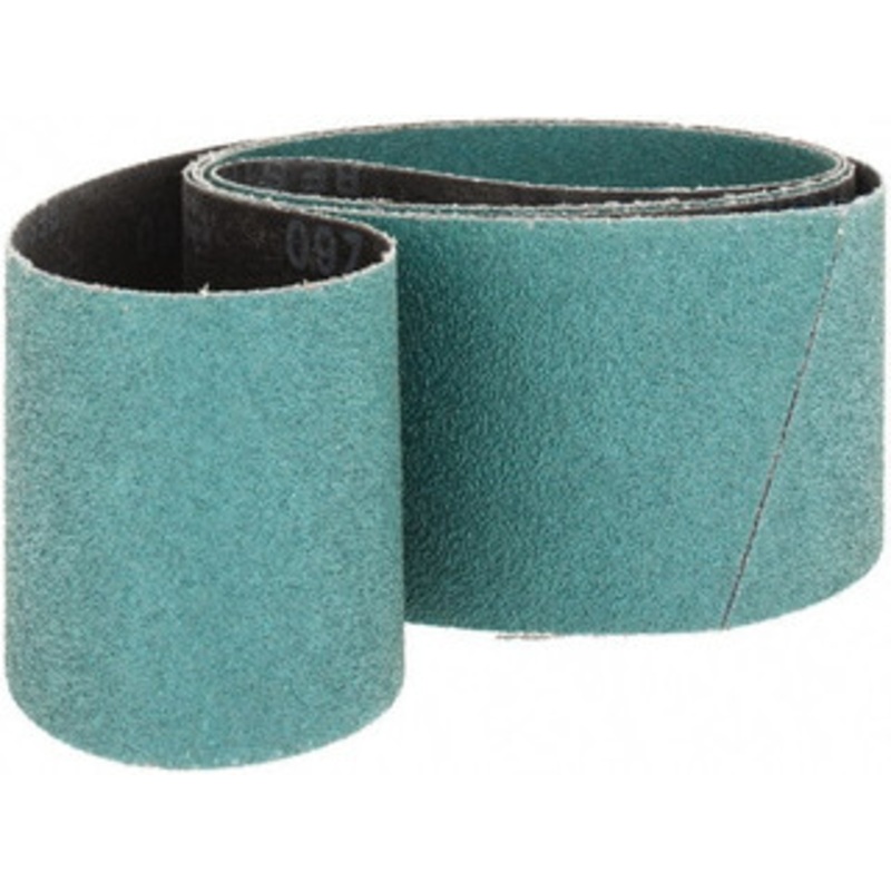 Made in USA 3 Wide x 79 OAL, 60 Grit, Zirconia Alumina Abrasive Belt Zirconia Alumina, Coarse, Coated, Y Weighted Cloth Backing, Wet/Dry 801034-57039 – 87554663