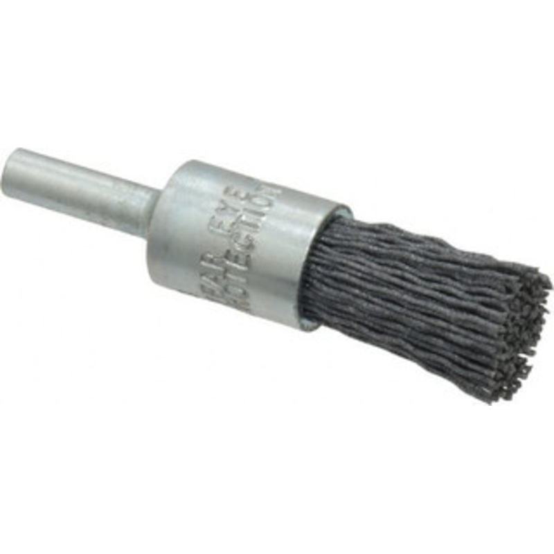 Osborn 1/2 Diam Nylon End Brush 1 Trim Length, 1/4 Shank Diam, 9,000 Max RPM 0003076900 – 00126904