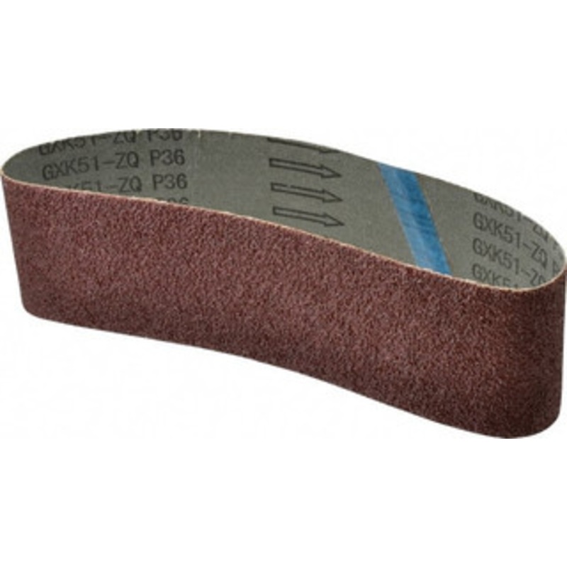 Tru-Maxx 3 Wide x 24 OAL, 36 Grit, Aluminum Oxide Abrasive Belt Aluminum Oxide, Very Coarse, Coated 7220 – 00445742
