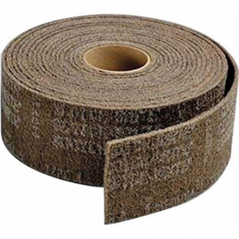 3M 30 ft. Long x 6 Wide Nonwoven Roll Medium Grade, Tan, Aluminum Oxide 7100141918 – 01258888