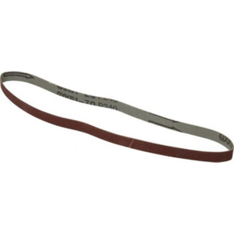Tru-Maxx 1/2 Wide x 24 OAL, 240 Grit, Aluminum Oxide Abrasive Belt Aluminum Oxide, Very Fine, Coated 7069 – 05205240