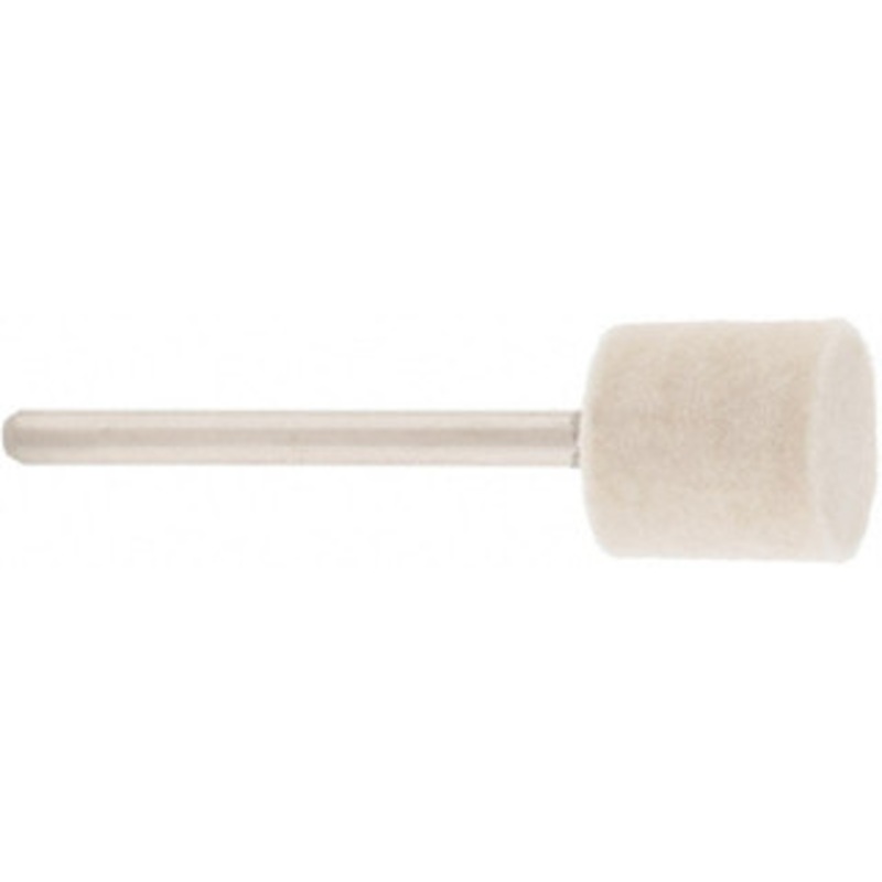 Value Collection 1/2 Diam 1/8 Shank Diam Hard Density Cylinder Shaped Mounted Bob 1/2 Head Length, 2 Shank Length, Wool Felt 516118 – 91068189