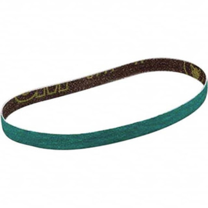 3M 1 Wide x 18 OAL, 60 Grit, Zirconia Alumina Abrasive Belt Zirconia Alumina, Medium, Coated, Y Weighted Cloth Backing, Wet/Dry, Series 577F 7010308482 – 74233560
