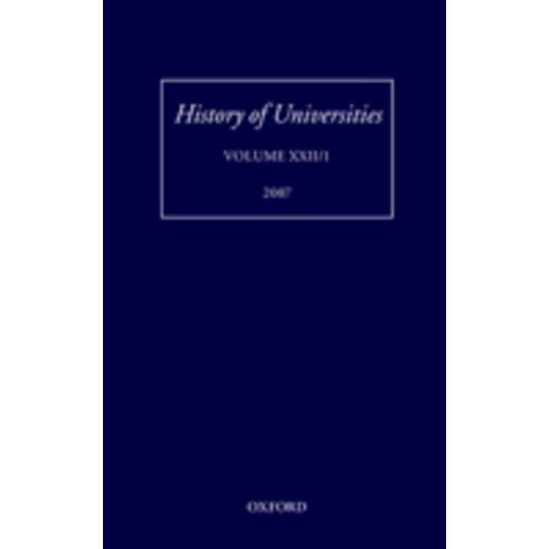 history of universities, volume xxii/1