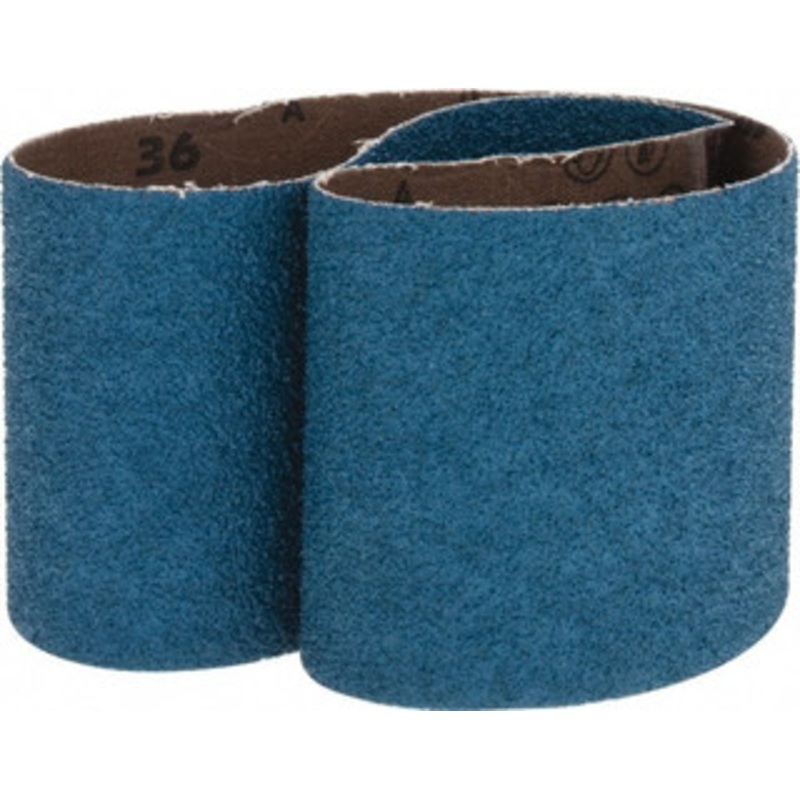Made in USA 3 Wide x 24 OAL, 36 Grit, Zirconia Alumina Abrasive Belt Zirconia Alumina, Very Coarse, Coated, X Weighted Cloth Backing 3 X 24 36 GR – 00081844